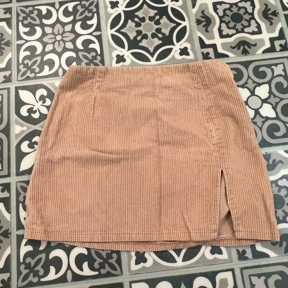 Princess Polly Pink Corduroy Mini Skirt
